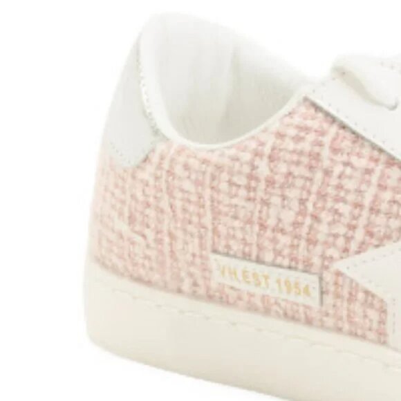 NEW Vintage Havana Carla pink Tweed Fashion Sneakers Women’s Size 7 - Picture 5 of 5